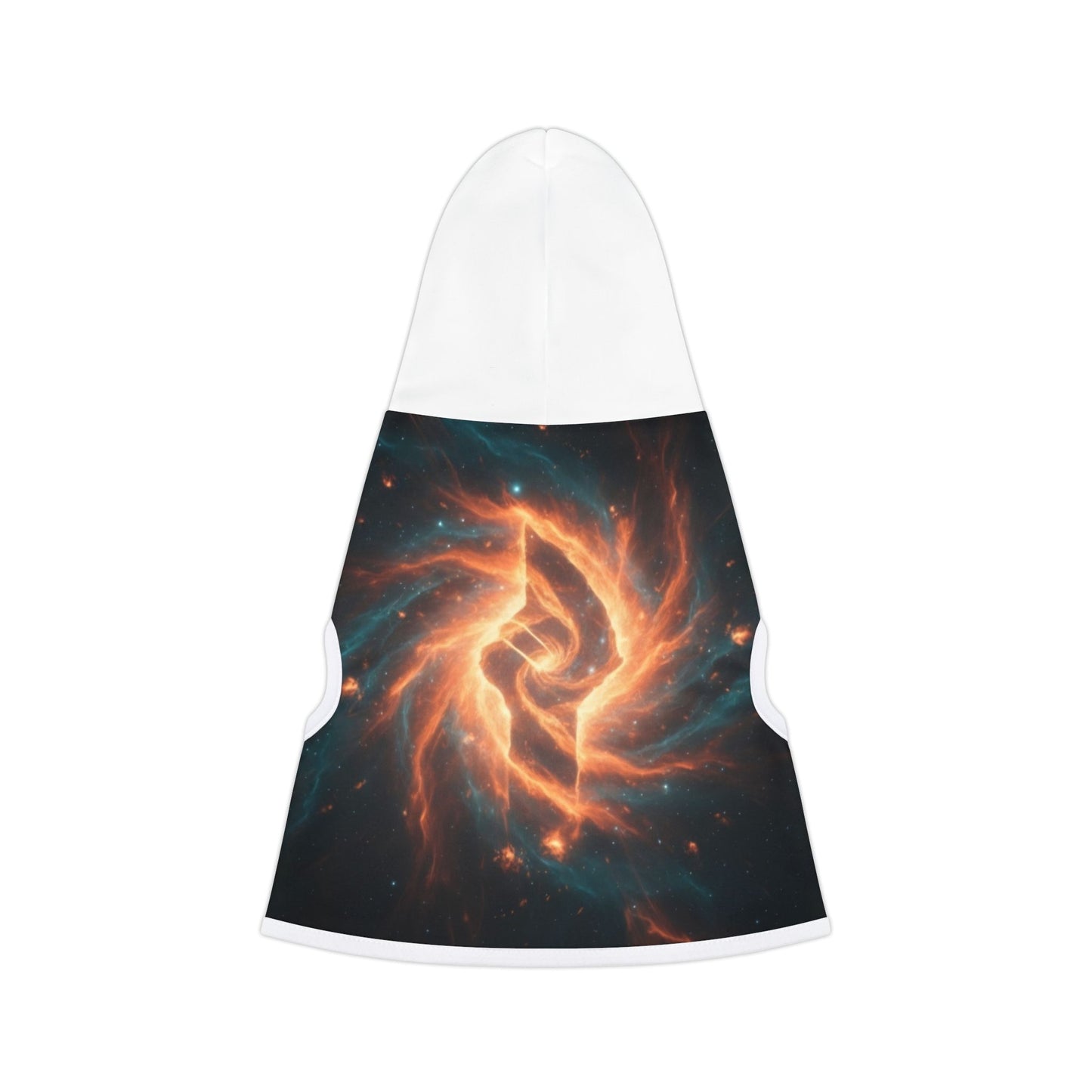 Galaxy Flame Pet Hoodie — Space Swirl Dog & Cat Hoodie