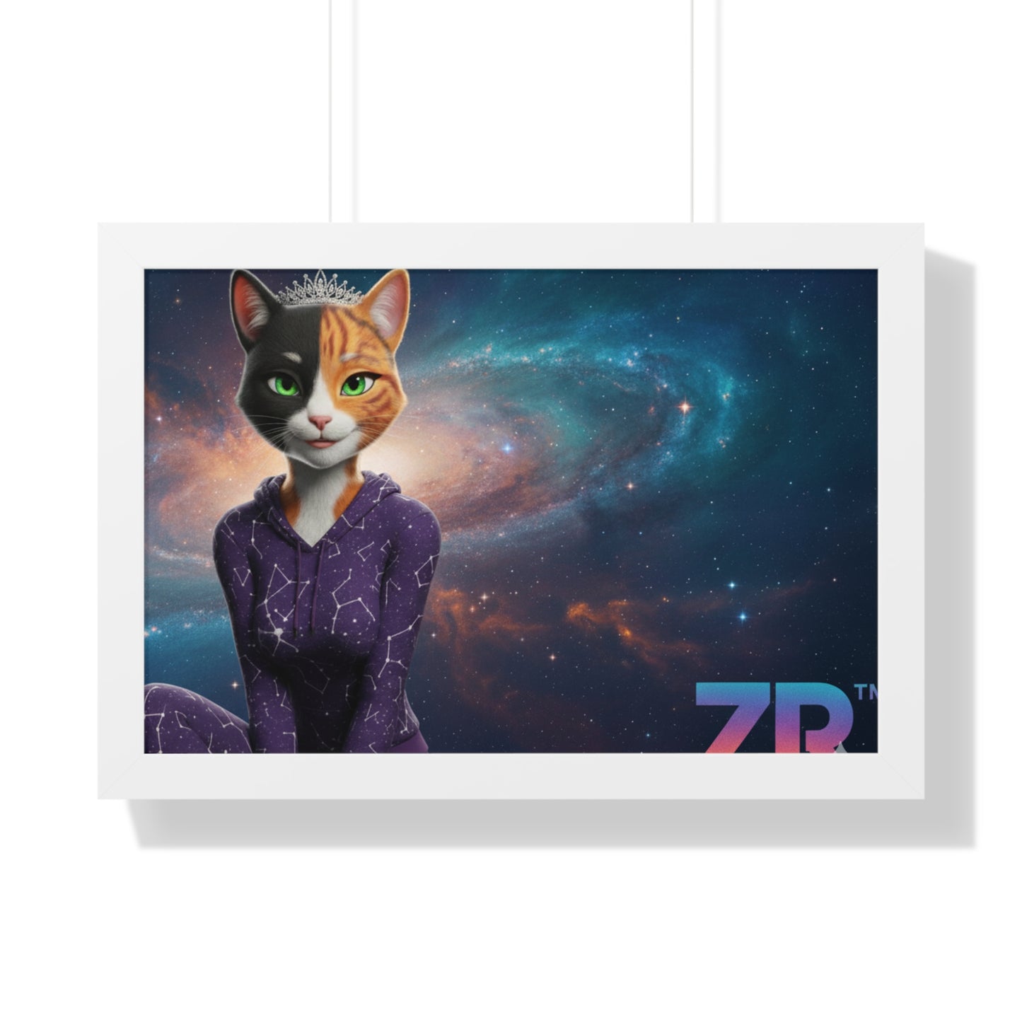 QUEEN ESTY Cosmic Queen Wall Art - BLOODLINE™ Gallery Collection | Zest Rhythm™ Premium Framed Poster