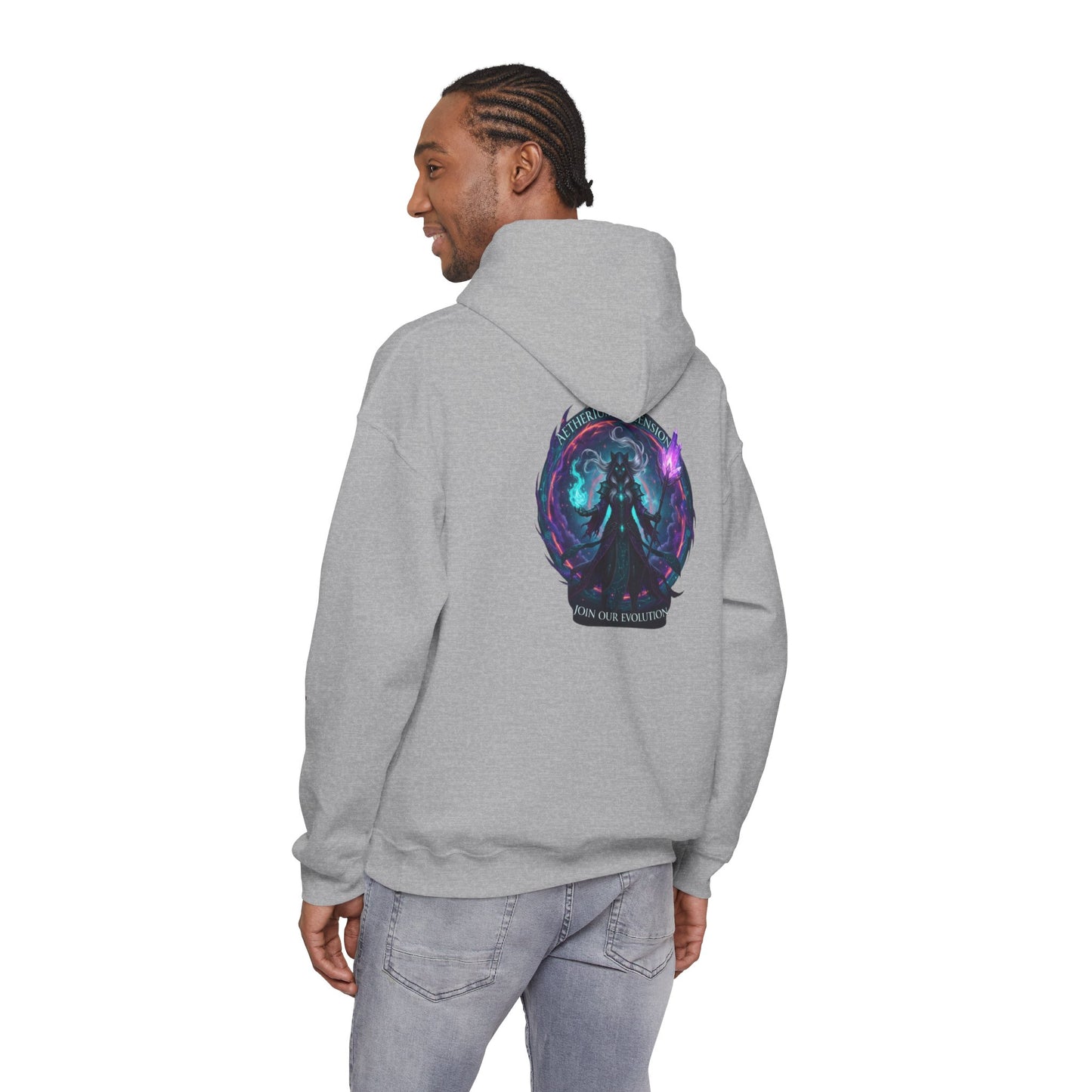AETHERIUM ASCENSION Sorcerer Hoodie - BLOODLINE™ Dark Fantasy Collection | Zest Rhythm™