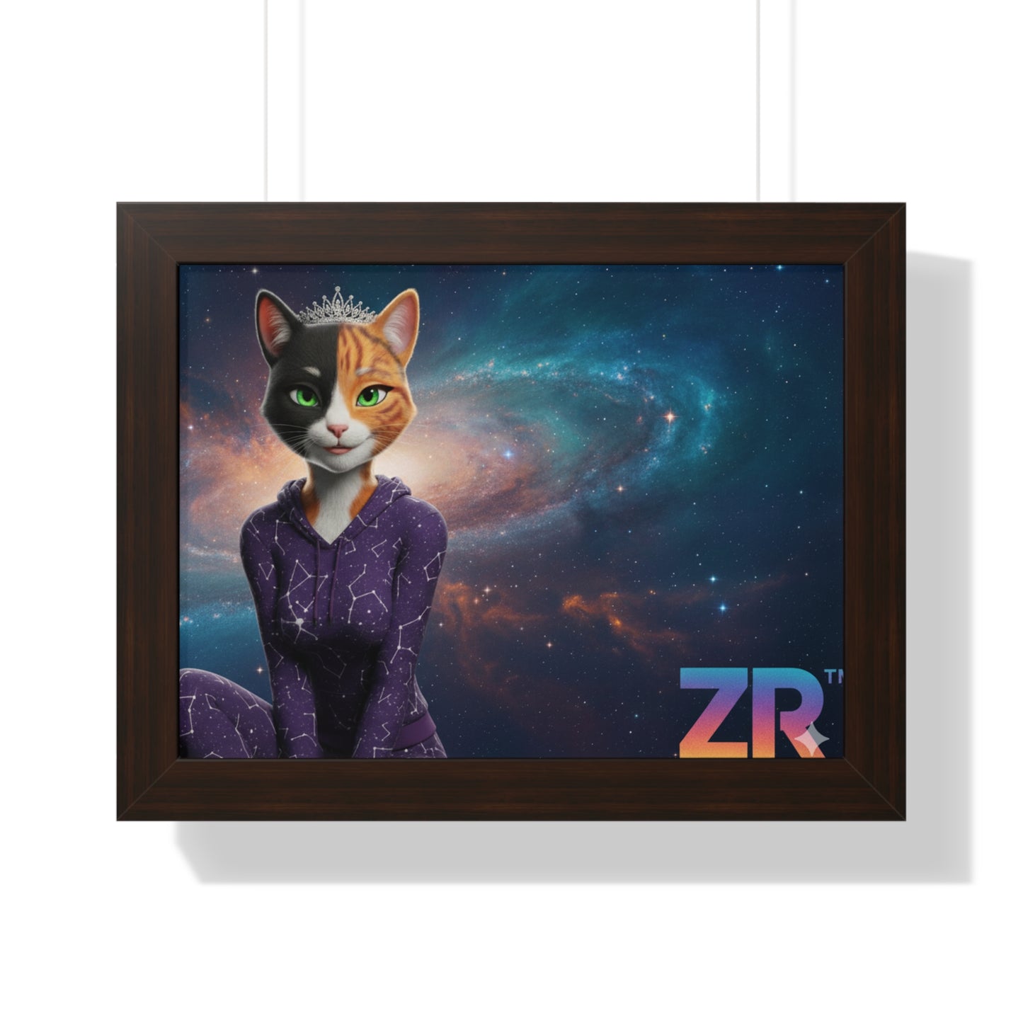 QUEEN ESTY Cosmic Queen Wall Art - BLOODLINE™ Gallery Collection | Zest Rhythm™ Premium Framed Poster