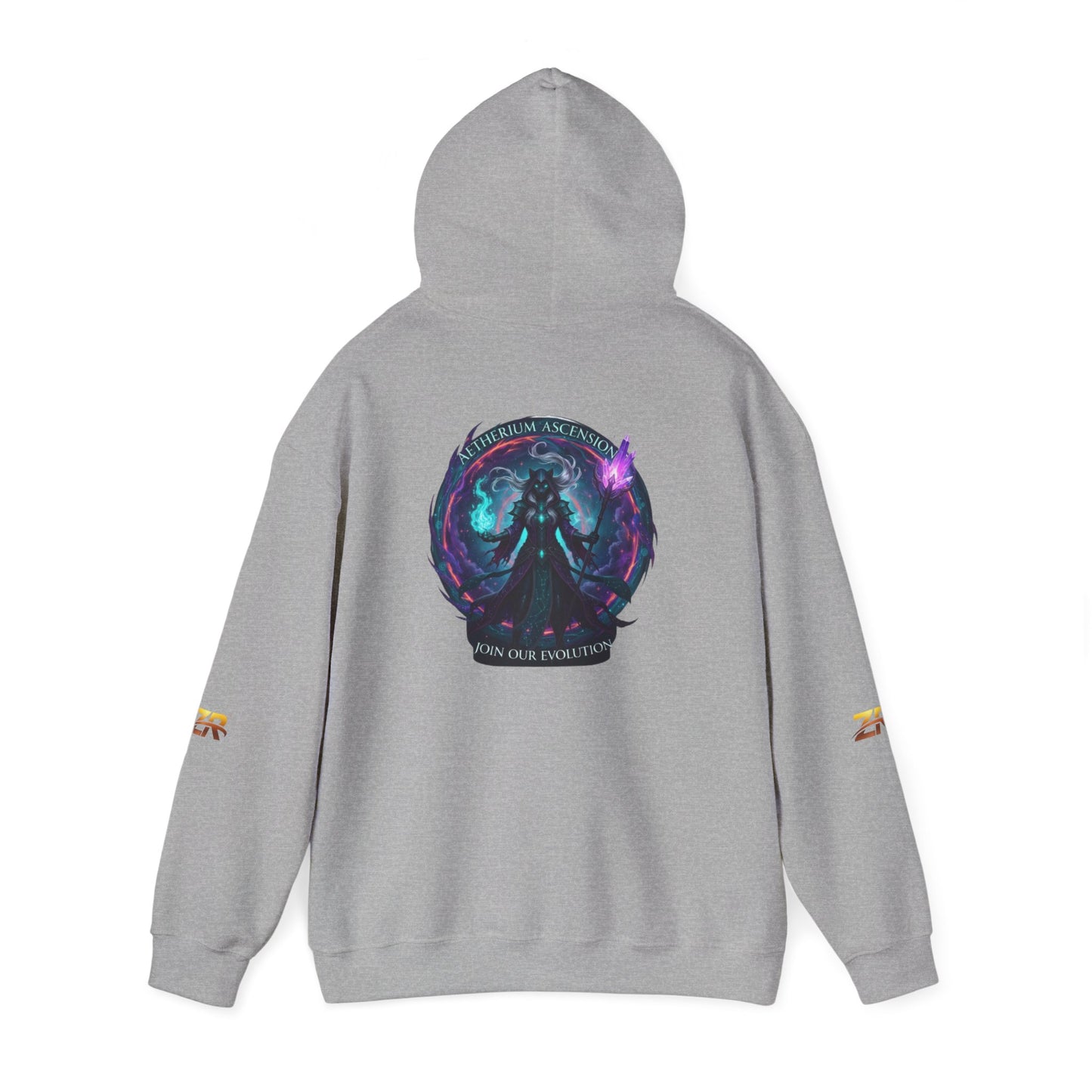 AETHERIUM ASCENSION Sorcerer Hoodie - BLOODLINE™ Dark Fantasy Collection | Zest Rhythm™