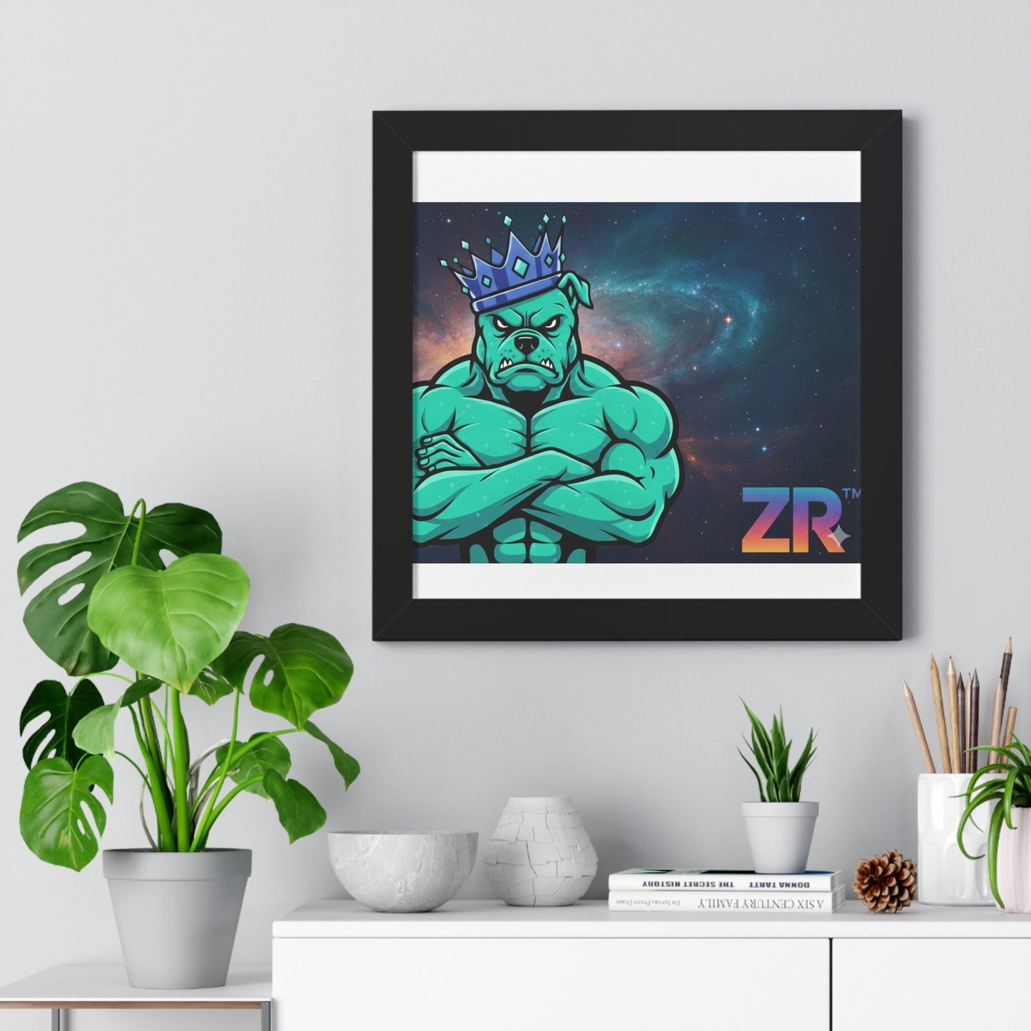 BOSS MAN Cosmic King Wall Art - BLOODLINE™ Gallery Collection | Zest Rhythm™ Premium Framed Poster