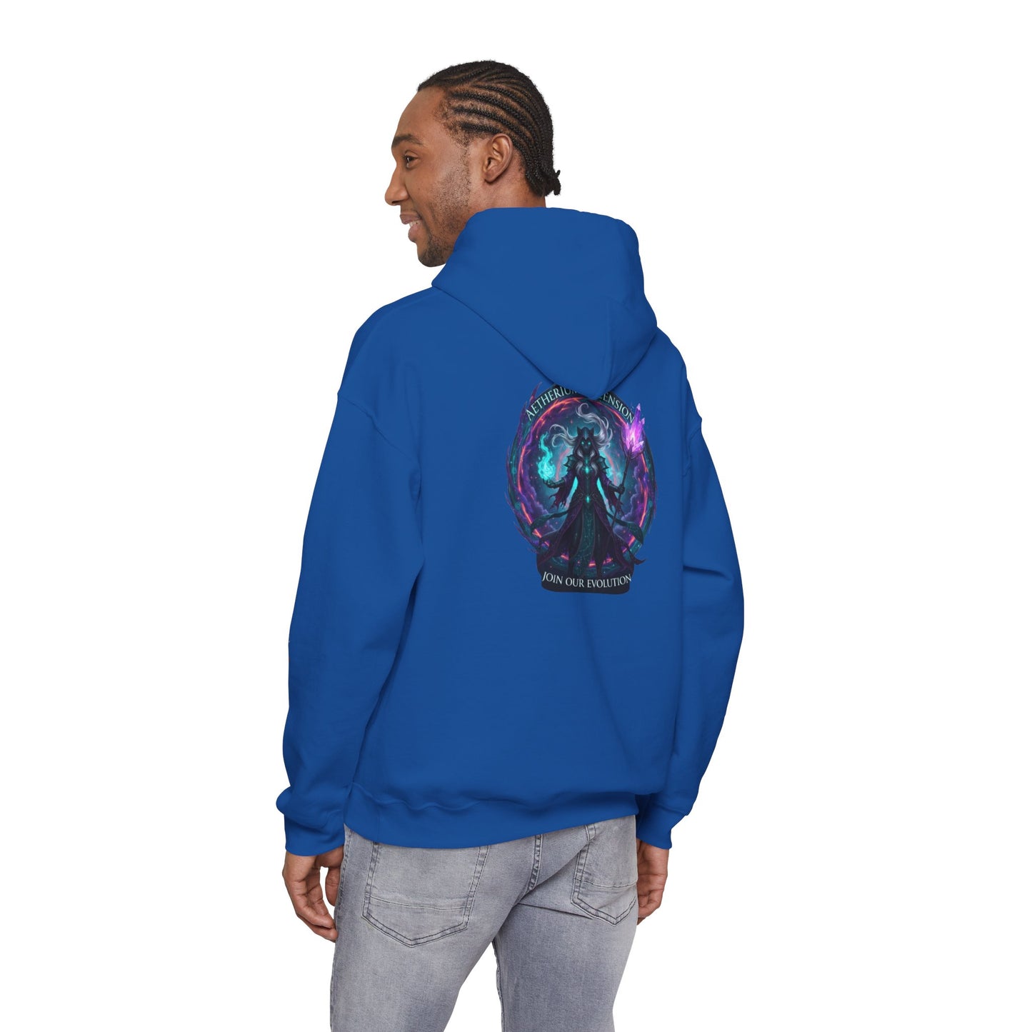 AETHERIUM ASCENSION Sorcerer Hoodie - BLOODLINE™ Dark Fantasy Collection | Zest Rhythm™