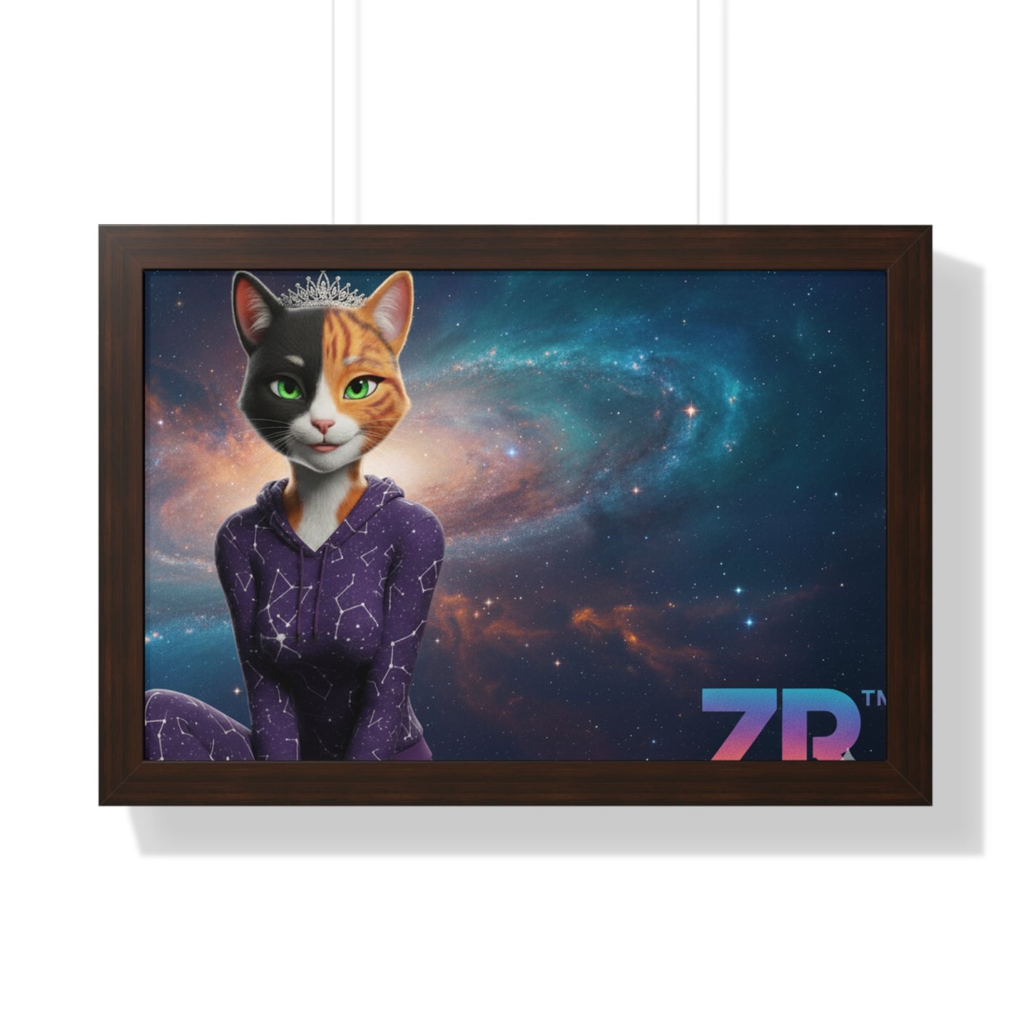 QUEEN ESTY Cosmic Queen Wall Art - BLOODLINE™ Gallery Collection | Zest Rhythm™ Premium Framed Poster