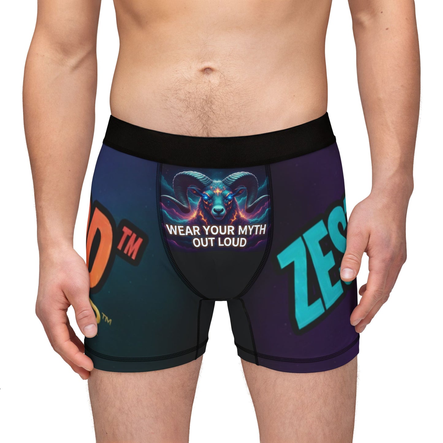WEAR YOUR MYTH OUT LOUD Aries Boxer Briefs - Cosmic Comfort Collection | Zest Rhythm™