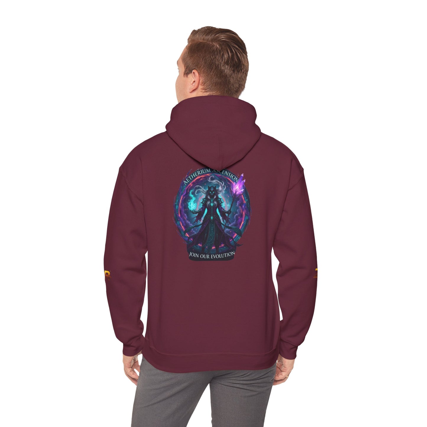 AETHERIUM ASCENSION Sorcerer Hoodie - BLOODLINE™ Dark Fantasy Collection | Zest Rhythm™