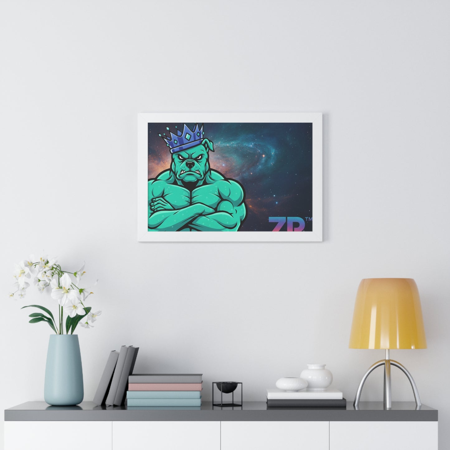 BOSS MAN Cosmic King Wall Art - BLOODLINE™ Gallery Collection | Zest Rhythm™ Premium Framed Poster