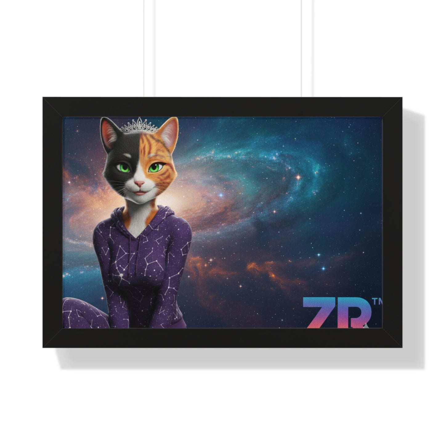 QUEEN ESTY Cosmic Queen Wall Art - BLOODLINE™ Gallery Collection | Zest Rhythm™ Premium Framed Poster
