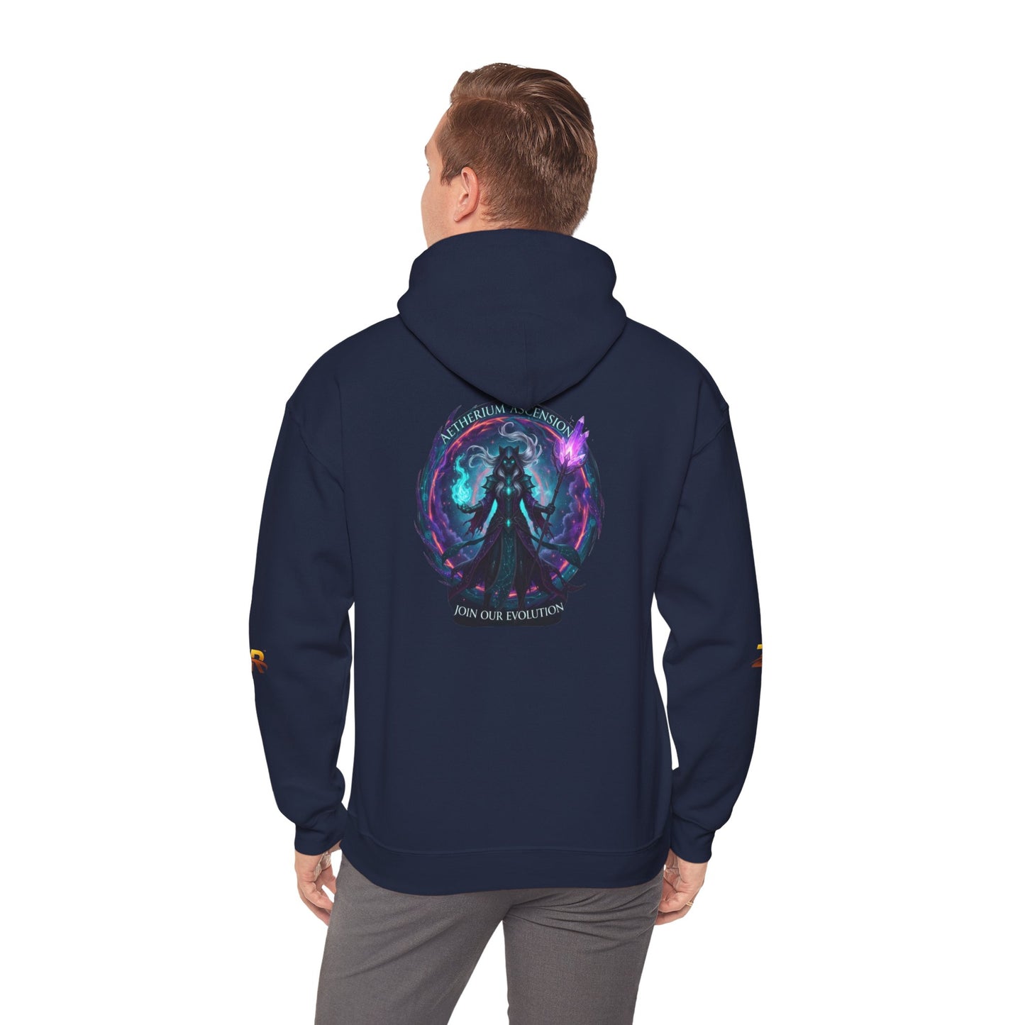 AETHERIUM ASCENSION Sorcerer Hoodie - BLOODLINE™ Dark Fantasy Collection | Zest Rhythm™