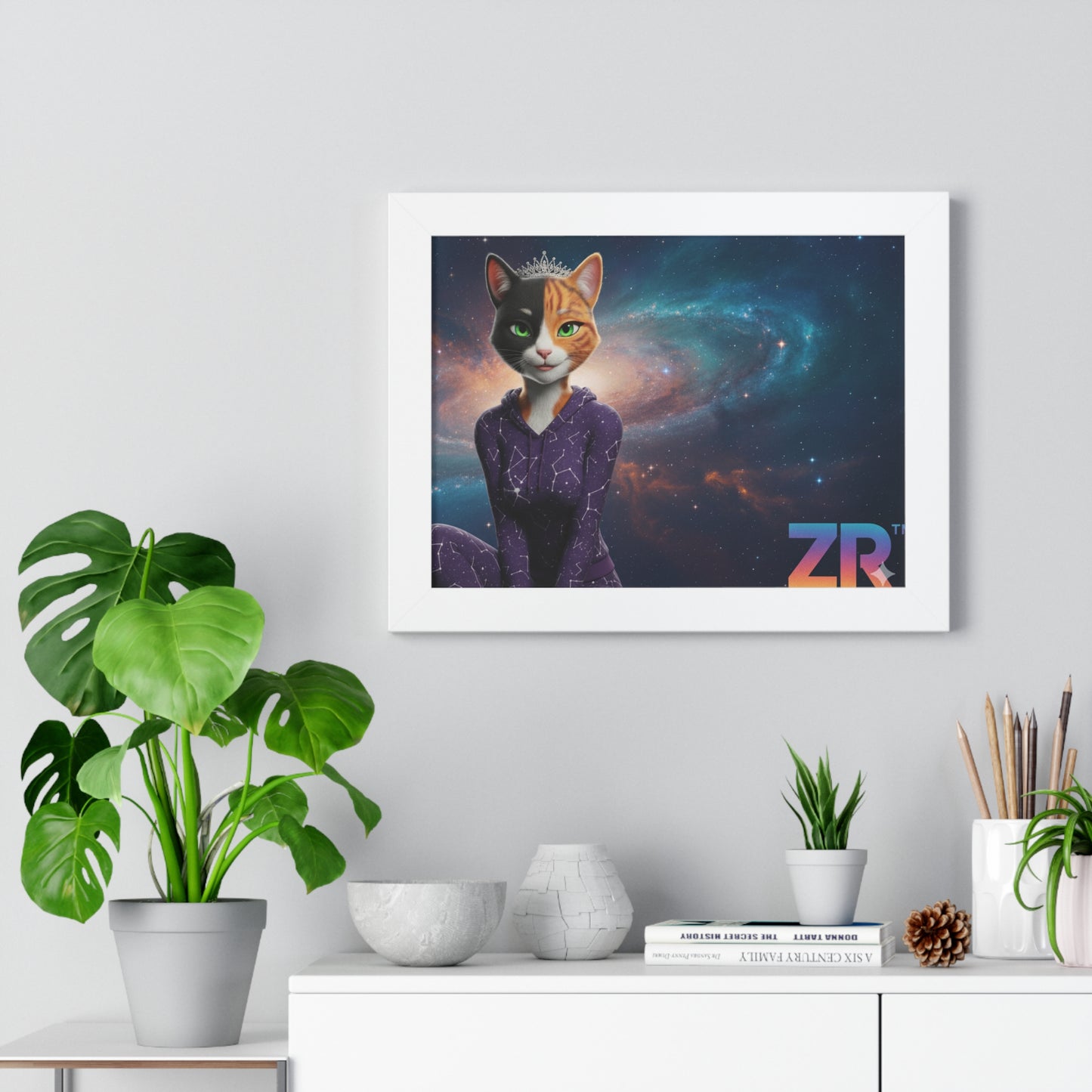QUEEN ESTY Cosmic Queen Wall Art - BLOODLINE™ Gallery Collection | Zest Rhythm™ Premium Framed Poster