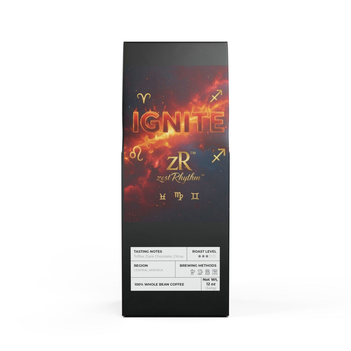 IGNITE Medium Roast Coffee - Fire Collection | zestRhythm™ Premium Cosmic Blend