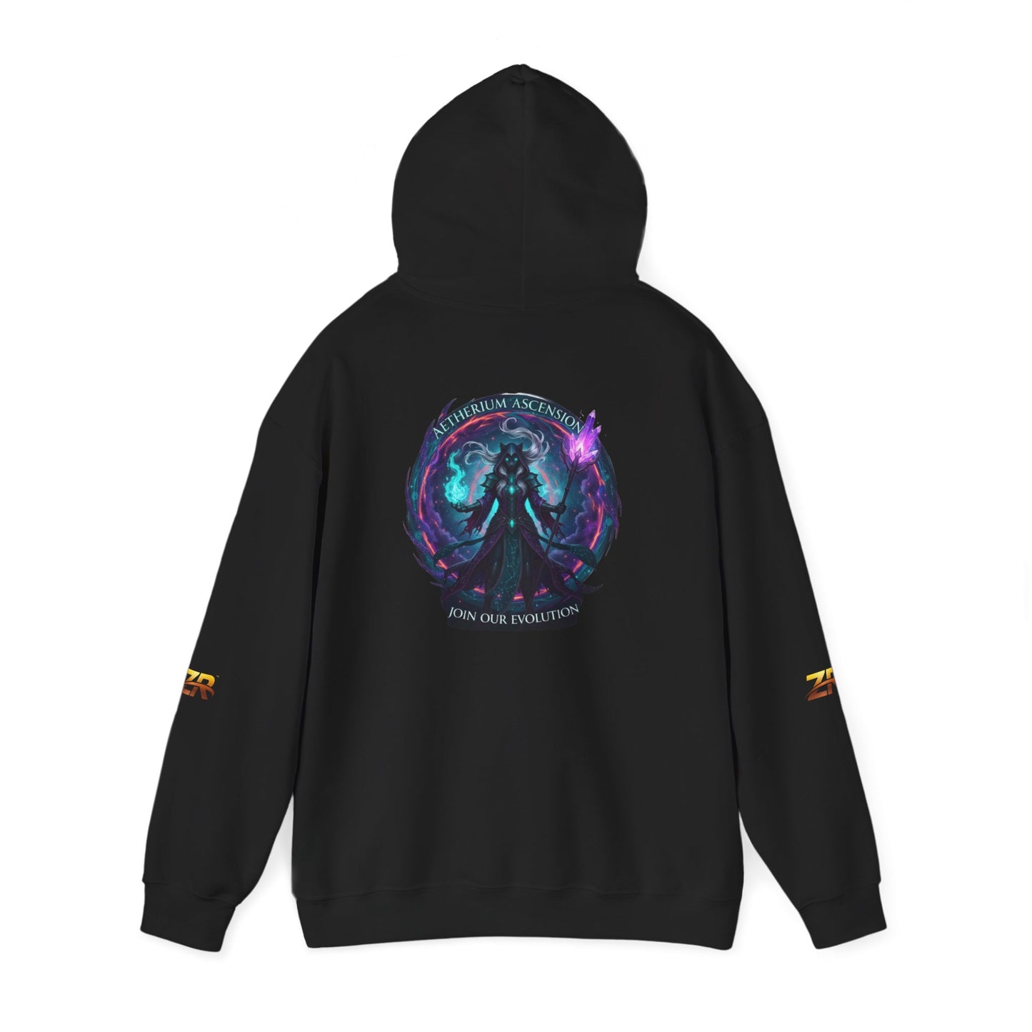 AETHERIUM ASCENSION Sorcerer Hoodie - BLOODLINE™ Dark Fantasy Collection | Zest Rhythm™