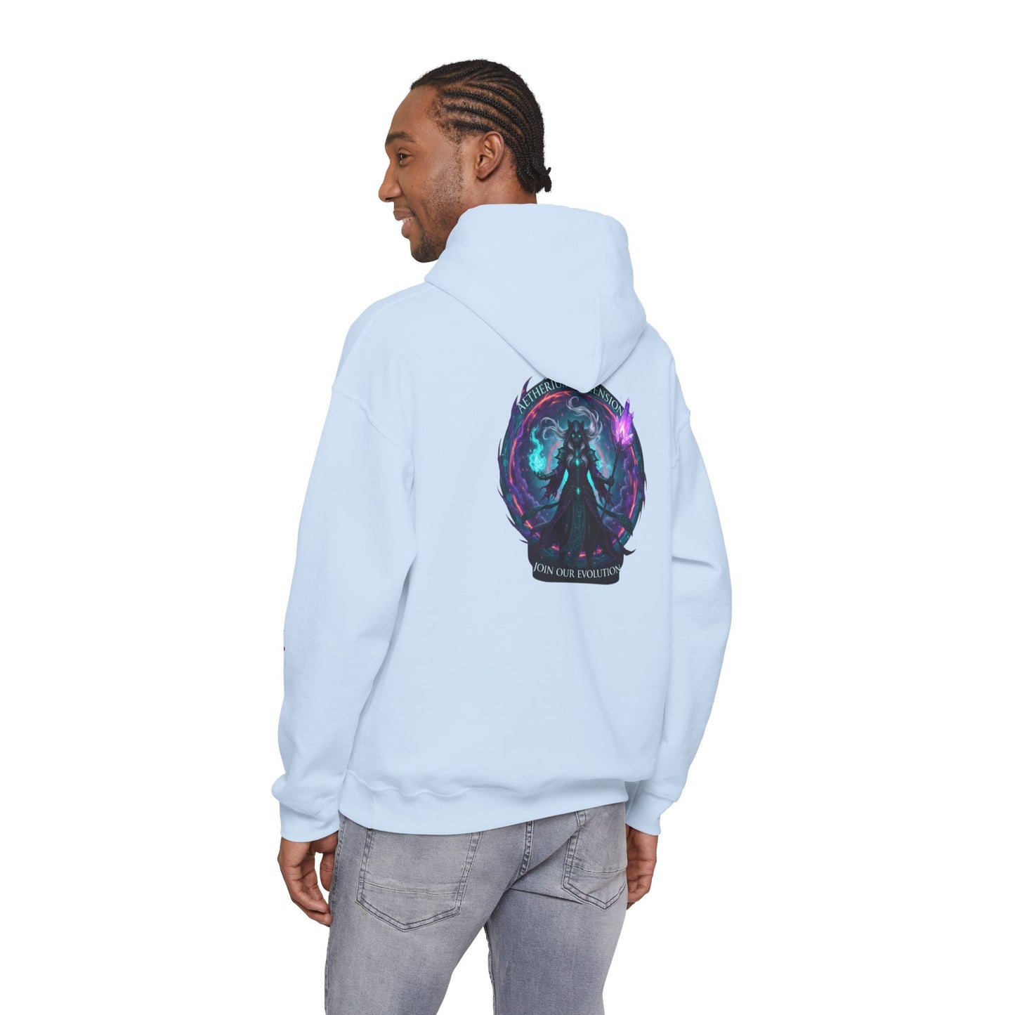 AETHERIUM ASCENSION Sorcerer Hoodie - BLOODLINE™ Dark Fantasy Collection | Zest Rhythm™