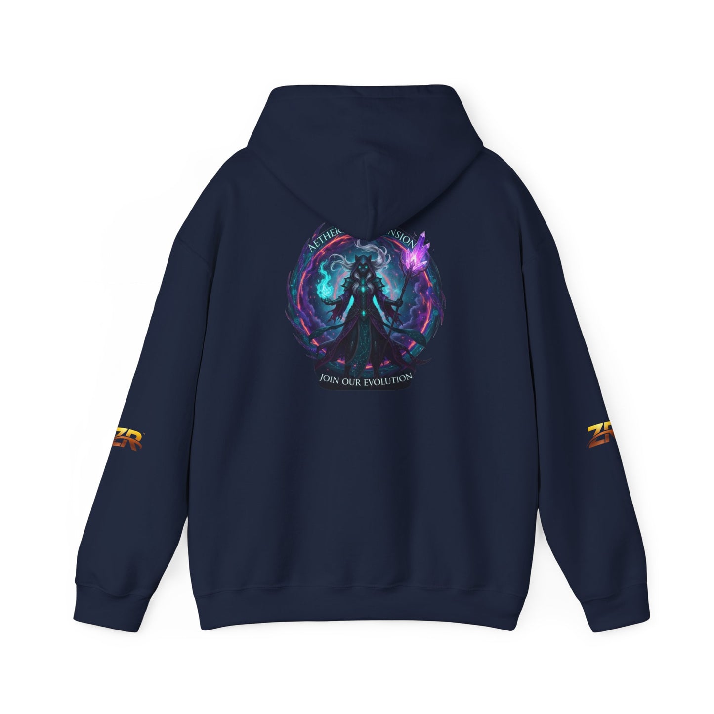 AETHERIUM ASCENSION Sorcerer Hoodie - BLOODLINE™ Dark Fantasy Collection | Zest Rhythm™