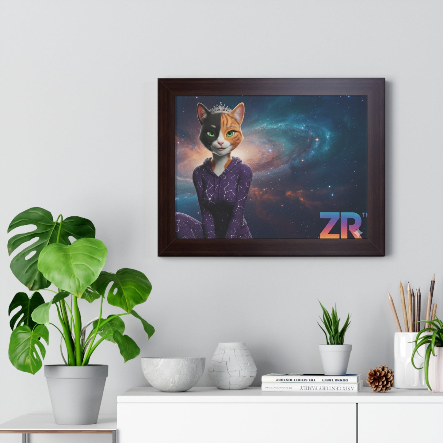 QUEEN ESTY Cosmic Queen Wall Art - BLOODLINE™ Gallery Collection | Zest Rhythm™ Premium Framed Poster