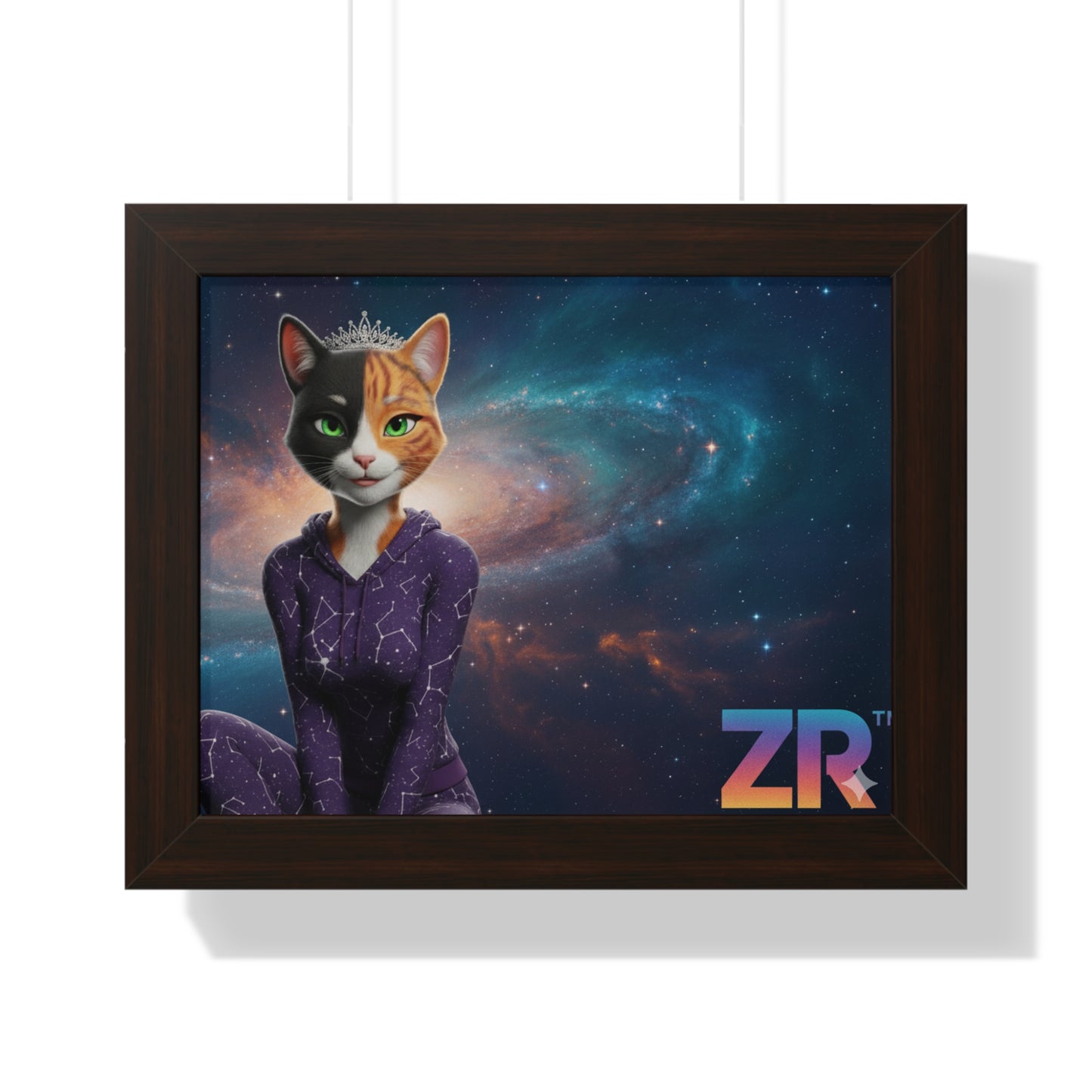 QUEEN ESTY Cosmic Queen Wall Art - BLOODLINE™ Gallery Collection | Zest Rhythm™ Premium Framed Poster