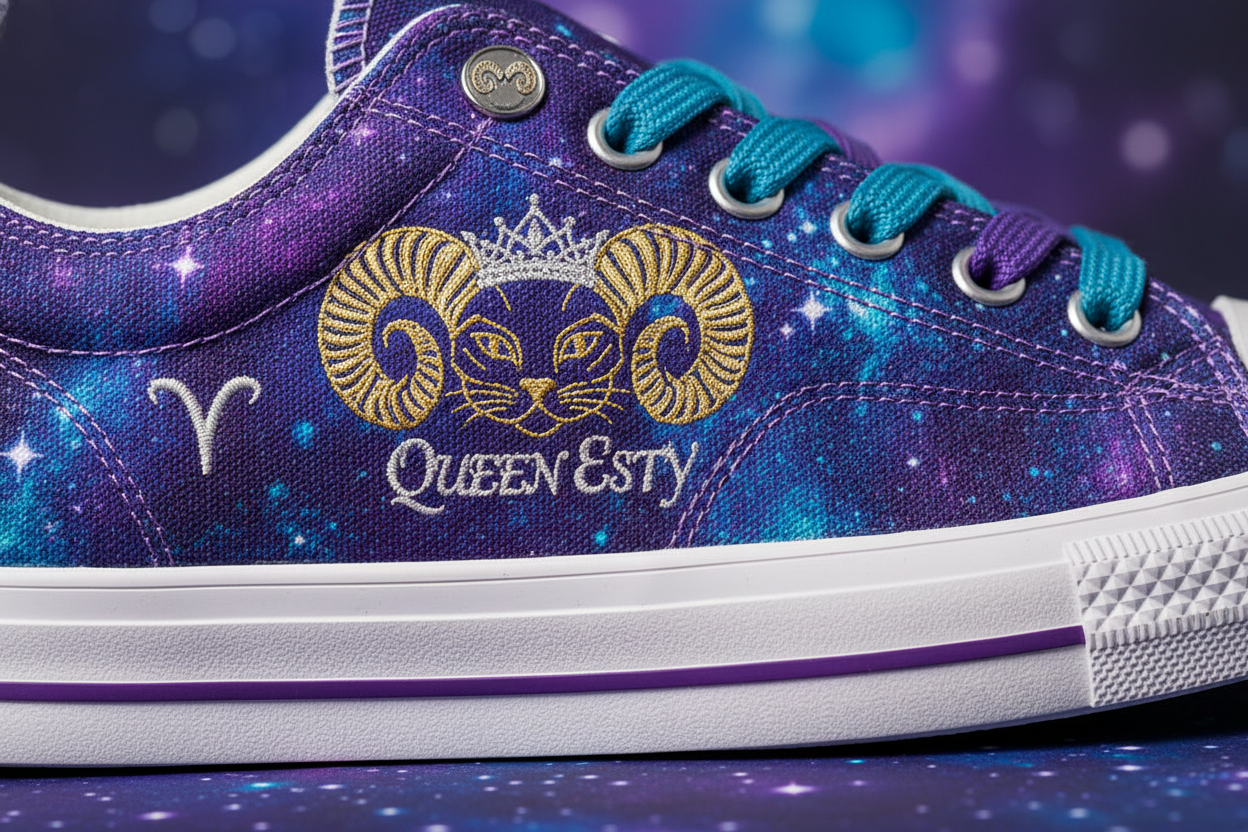 Aries Cat Sneakers Detail