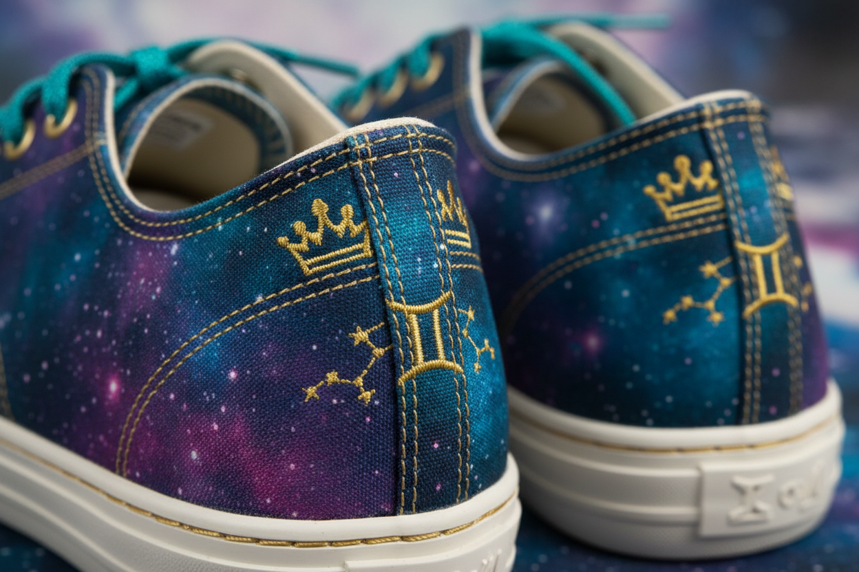 Gemini Sneakers Detail - Dual ZR Logos