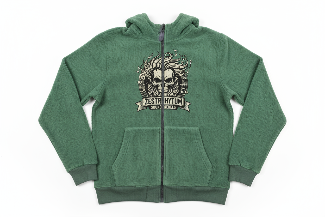 Graphic Zip-Up Hoodie Product