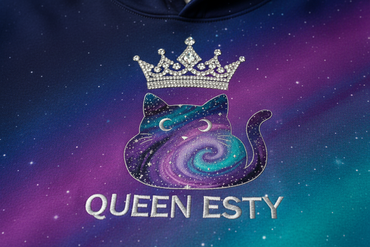 Queen Esty Hoodie Detail